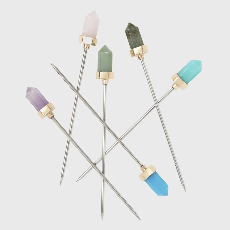 Joanna Buchanan Quartz-Tipped Cocktail Picks – Elegant Bar Accessory 1