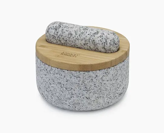 Joseph Joseph Dash Bamboo-Lid Pestle And Mortar Set 1