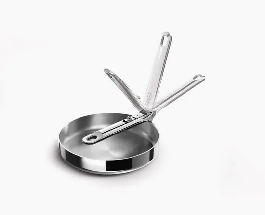 Joseph Joseph Space Steel 8-Inch Frying Pan With Foldable Handle 1
