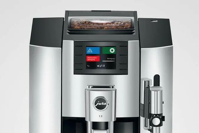 Jura E8 Fully Automatic Espresso And Coffee Machine – Piano White Finish 1