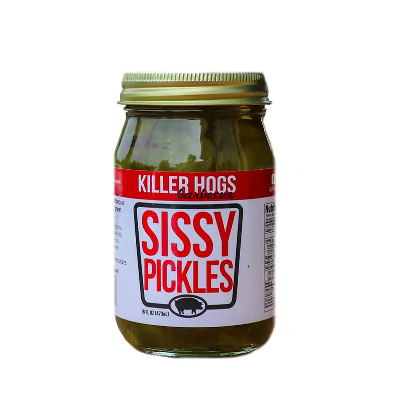 Killer Hogs Barbecue Sissy Pickles – Tangy, Spicy Refrigerator Pickles 1