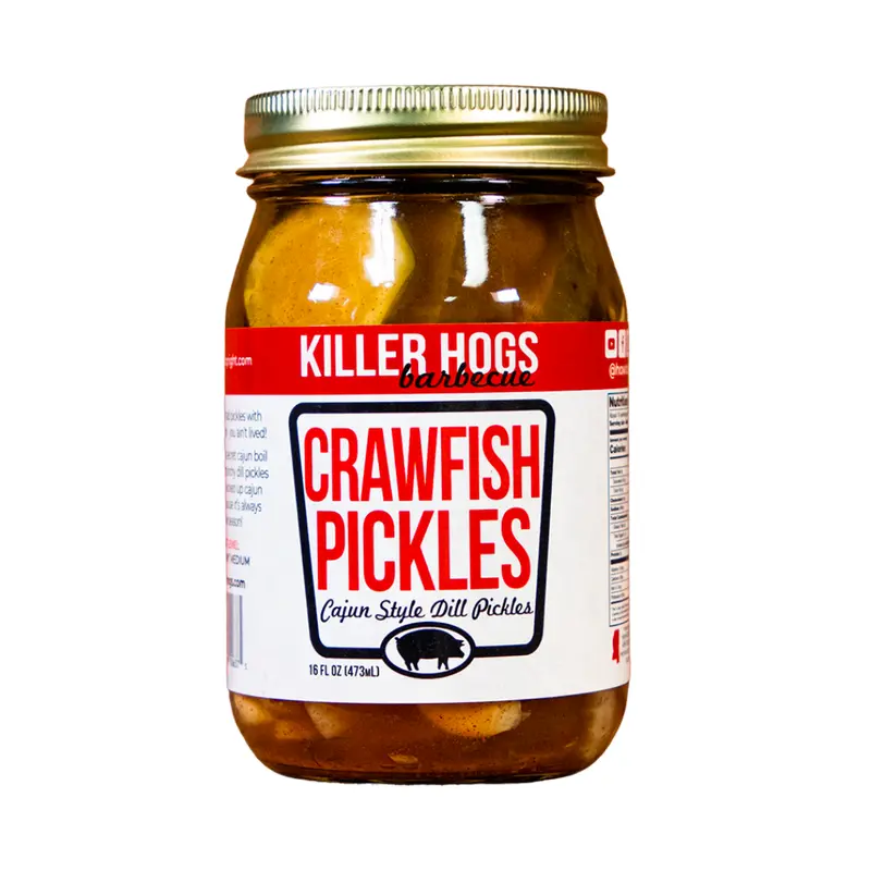 Killer Hogs Crawfish Pickles – Spicy Southern-Style Gourmet Condiment 1