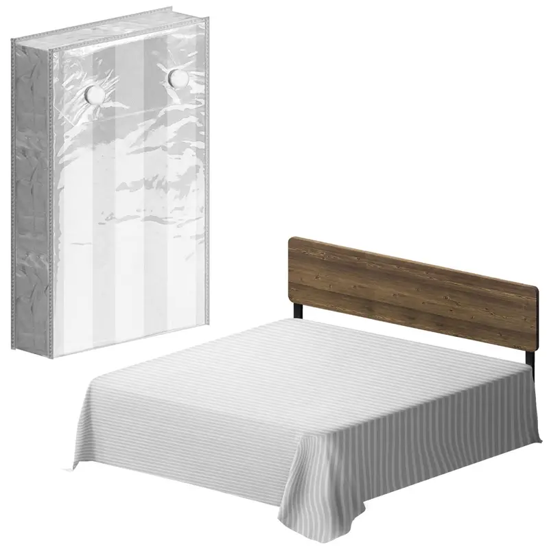 King-Size Striped Flat Bed Sheet 1