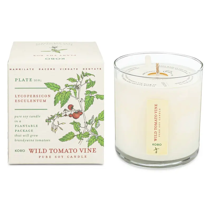 Kobo Wild Tomato Vine Scented Candle In Plantable Box – 9 Oz 1