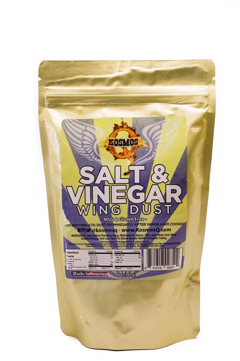 Kosmo’S Q Salt & Vinegar Wing Seasoning – Bold, Tangy Dry Finish 1