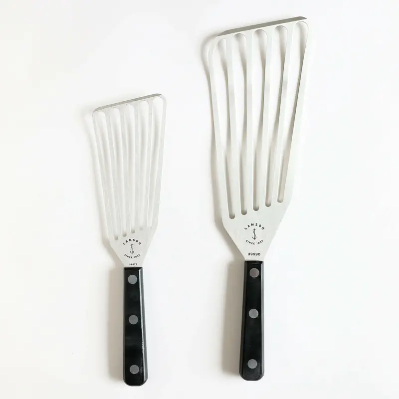 Lamson Chef’S Slotted Turner – 3 X 6 Inches With Right-Angle Pom Handle 1