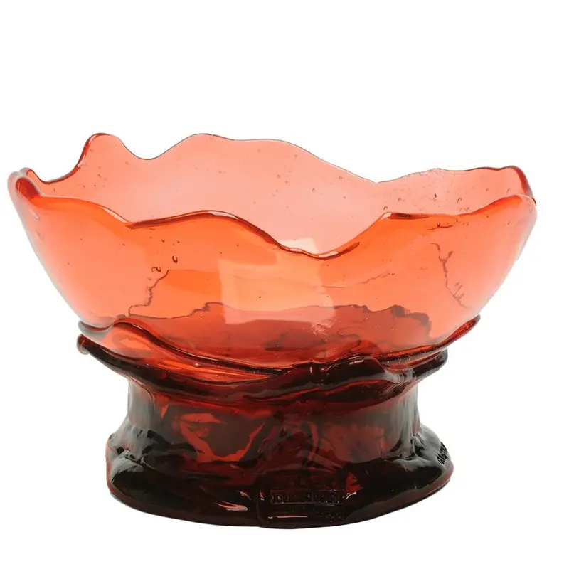 Large Collina Vase Featuring Light And Dark Ruby Tones 1