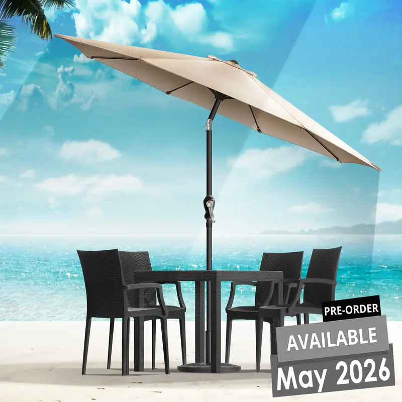 Large Outdoor Patio Umbrella – 8'7" Diameter 1
