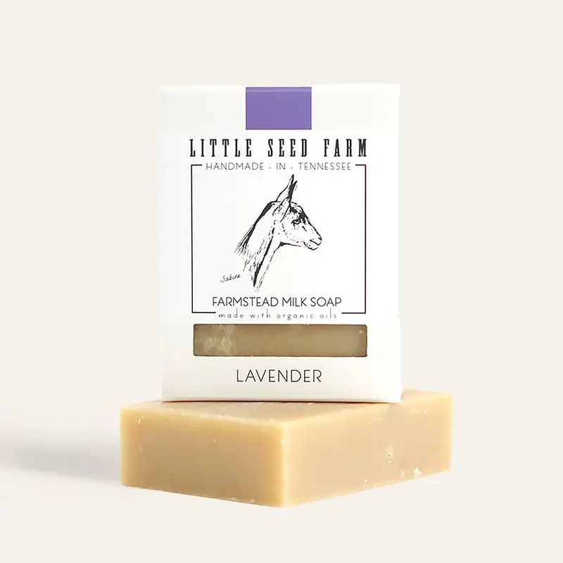 Lavender-Scented Handcrafted Soap Bar | Little Seed Farm 1