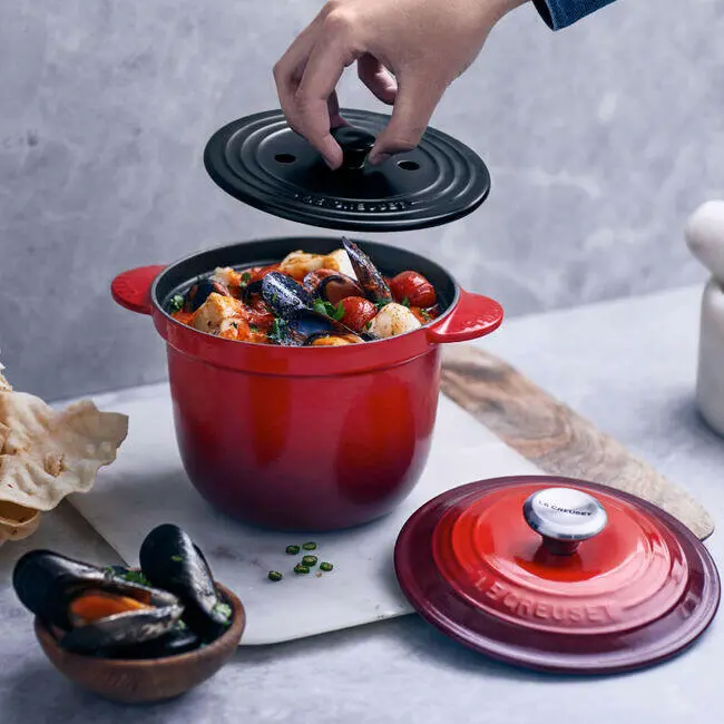 Le Creuset Enameled Cast Iron Rice Cooking Pot 1