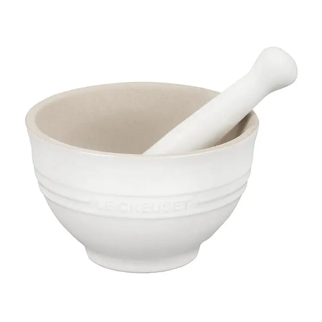 Le Creuset Granite Mortar And Pestle – Heavy-Duty Grinding Set 1
