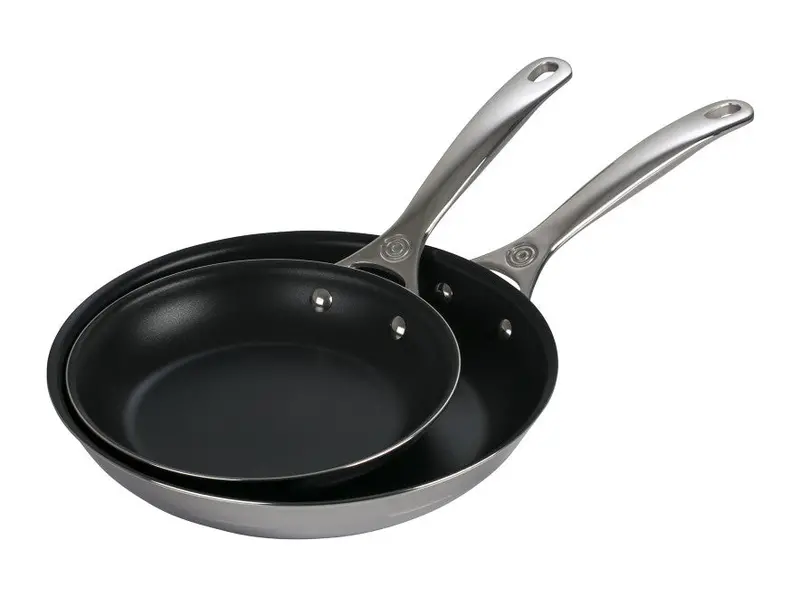 Le Creuset Nonstick Stainless Steel Fry Pan Set – 2-Piece 1