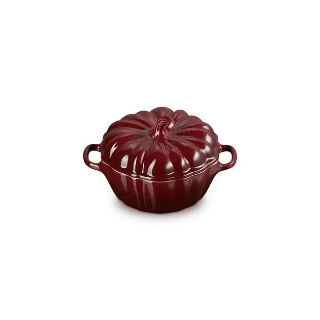 Le Creuset Pumpkin Mini Cocotte – Enamel Cast Iron Serving Dish (3.5 Oz) 1
