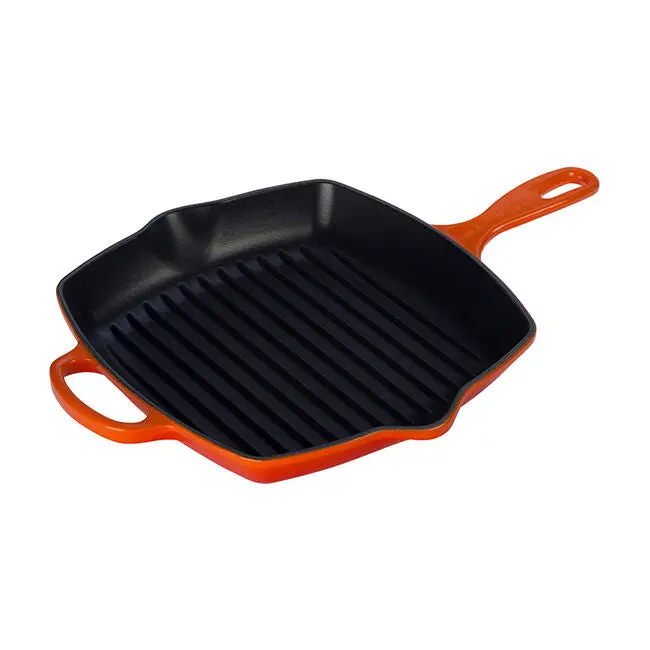 Le Creuset Signature Square Grill Skillet – 10-Inch Cast Iron 3