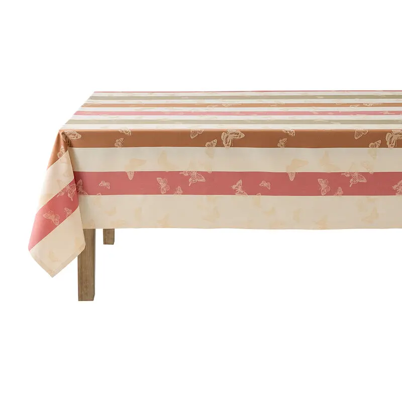 Le Jacquard Français Bal Des Papillons Square Tablecloth – Blush Pink (69" × 69") 1