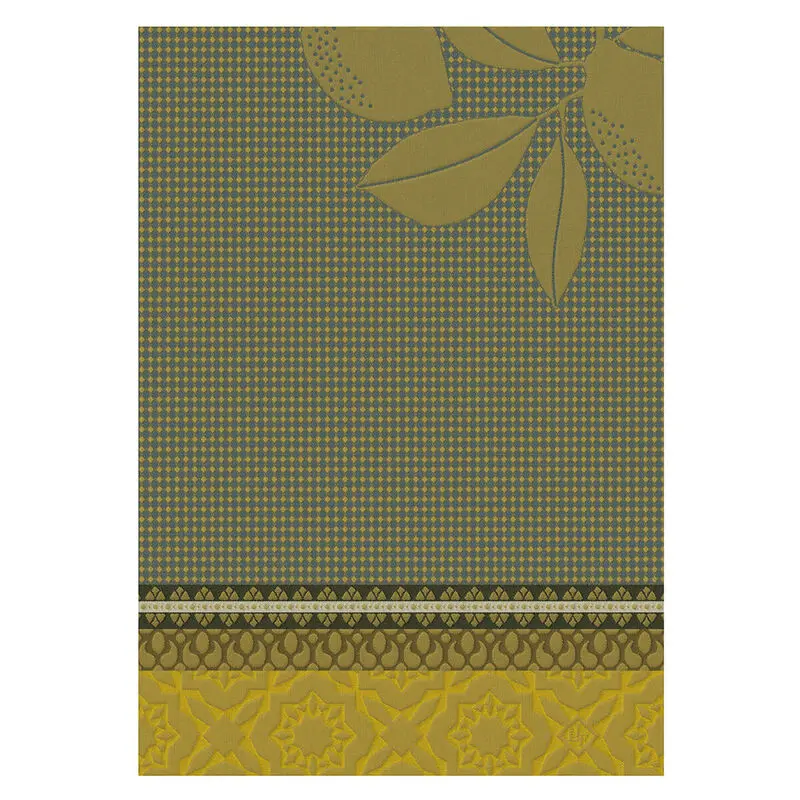 Le Jacquard Français Sous Citronniers Decorative Hand Towel 1