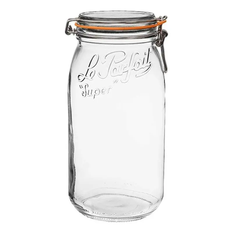 Le Parfait Super Jar – 2L (64Oz) Durable Glass Storage Jar 1