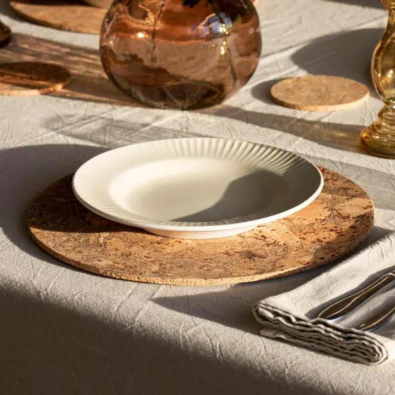 Liga Natural Cork Placemats – Eco-Friendly Table Protection 1