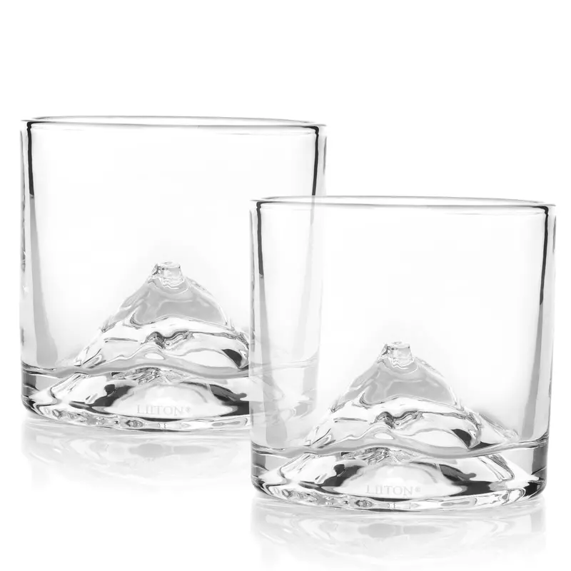Liiton Fuji Crystal Whiskey Glasses (Set Of 2) 1