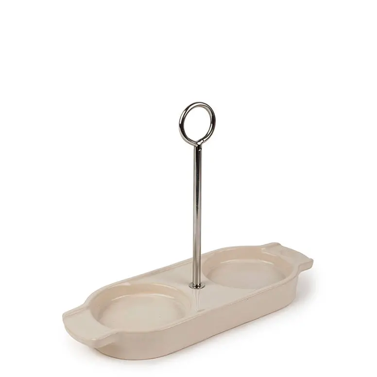 Linea Ceramic Dual-Mill Serving Tray 1