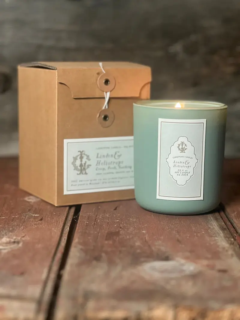 Lodestone Candles Linden & Heliotrope Scented Soy Candle 1