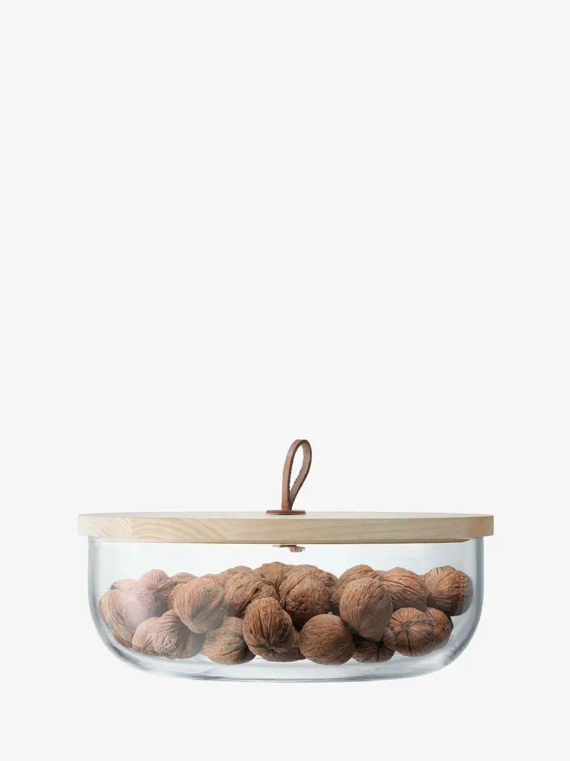 Lsa International Ivalo Storage Container With Ash Wood Lid – 159 Oz Capacity 1