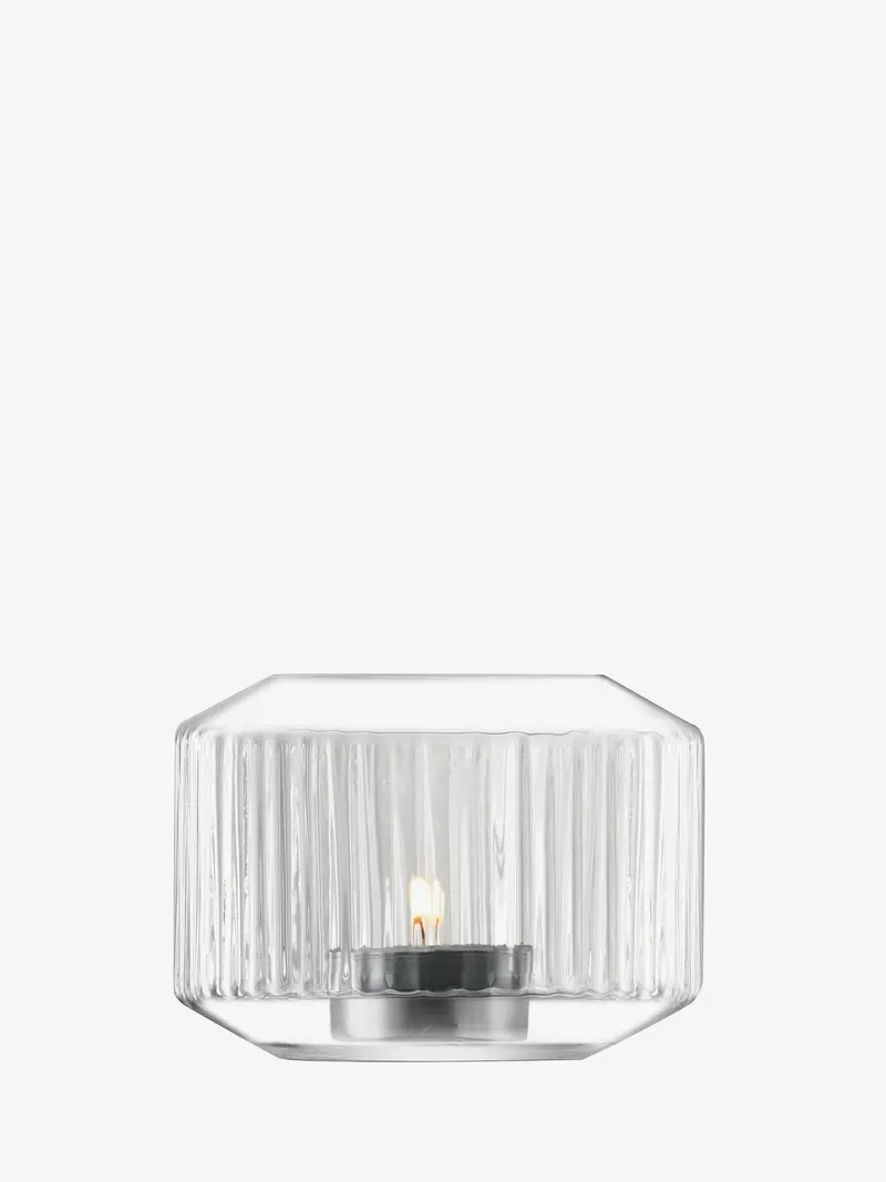 Lsa International Rotunda Tealight Holder – Minimalist Glass Candle Accessory 1