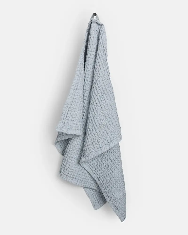 Magiclinen Oversized Waffle Kitchen Towel In Light Gray 1