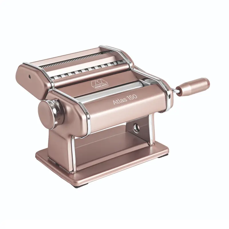 Marcato Atlas 150 Hand-Cranked Pasta Maker – Powder Pink 1