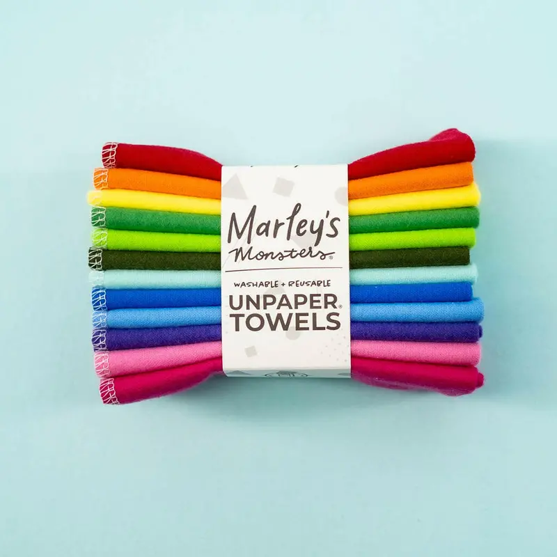 Marley’S Monsters Unpaper Towels – Earthy Rainbow Set (12-Pack) 1
