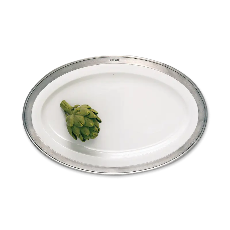 Match Convivio Large Oval Serving Platter – Elegant Stoneware Entertaining Tray 1