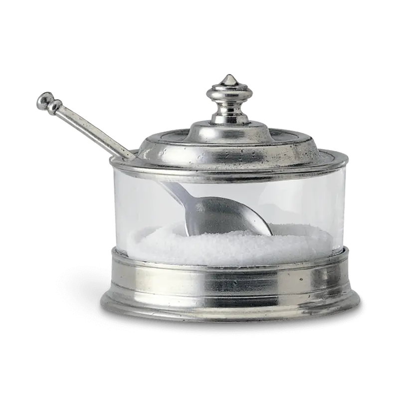 Match Jam Jar With Integrated Spoon – Ceramic Breakfast Or Condiment Serving Set 1