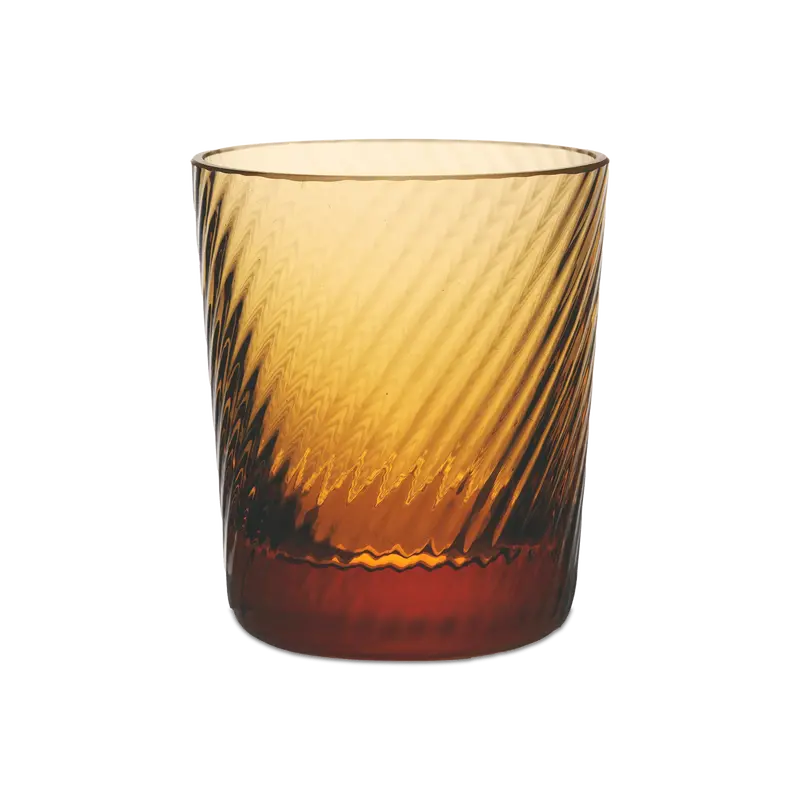 Match Lando Amber Twist Shot Glass – Hand-Blown Glass 1