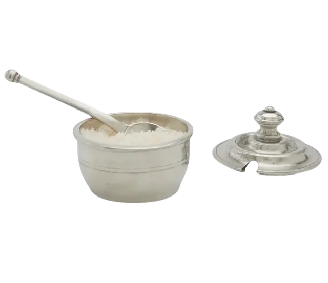 Match Piccolo Salt Cellar – Compact Ceramic Container With Lid And Spoon 1