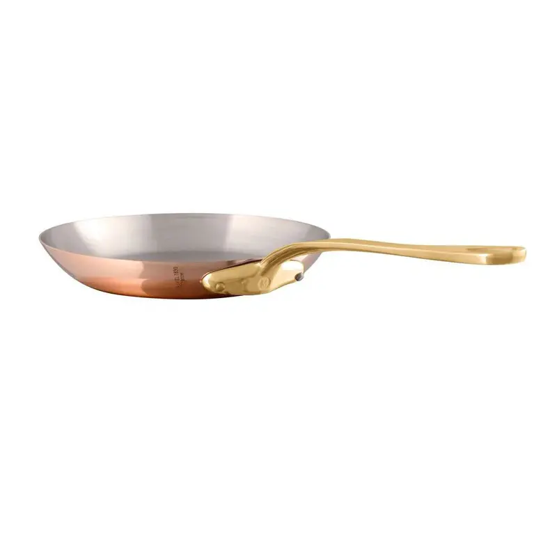 Mauviel M'Heritage 8-Inch Copper Frying Pan – Brass-Handled 1