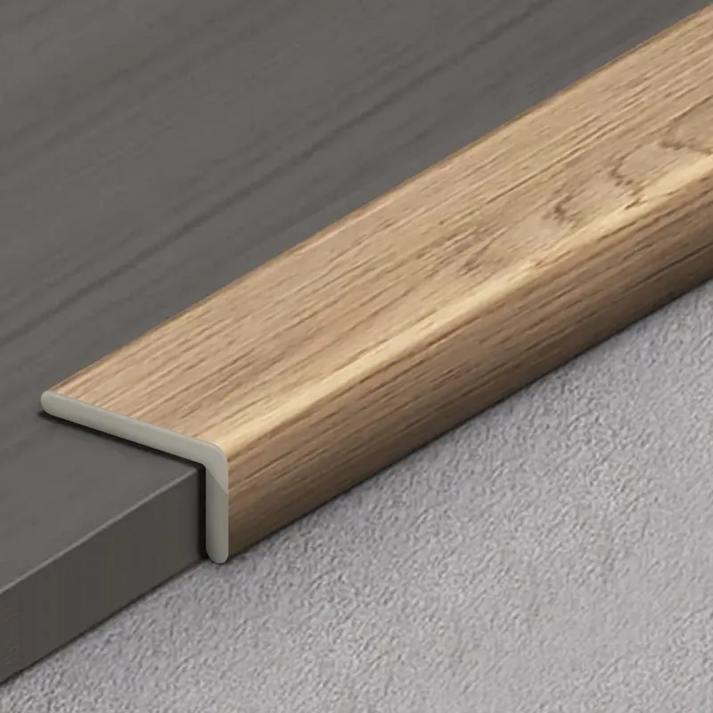 Metal Stair Nose Edge Cover – 7'11" Hardwood Floor Finish 1