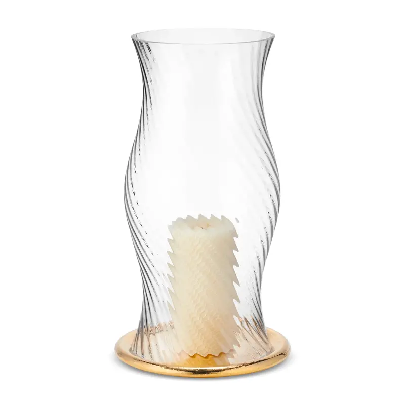 Milla Textured Glass Hurricane 1