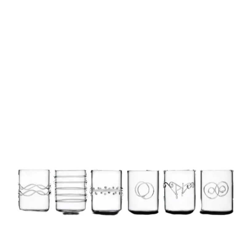 Mixed-Style Water Glass Set (6 Pcs) 1