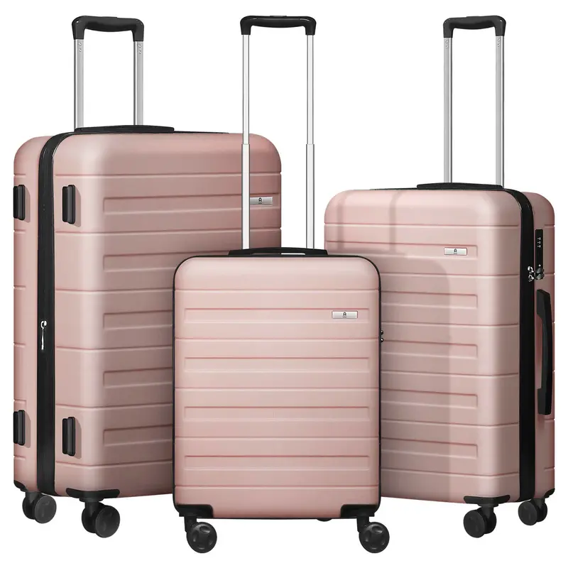 Modern 3-Piece Rolling Luggage Set With Spinner Wheels 1