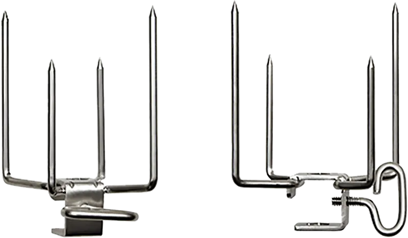 Napoleon Commercial-Grade Rotisserie Forks – Heavy-Duty Stainless Steel Pair 1