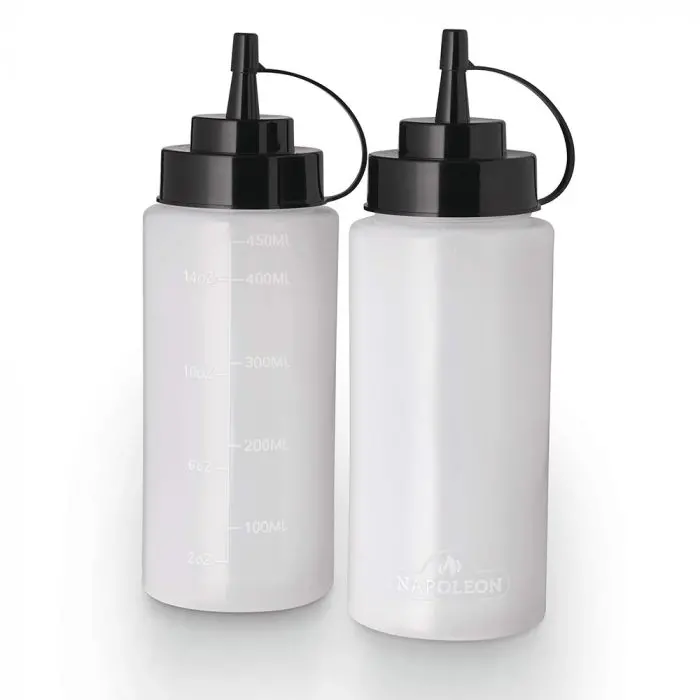 Napoleon Dual Squeeze Bottle Set – Food-Grade Condiment Dispensers 1