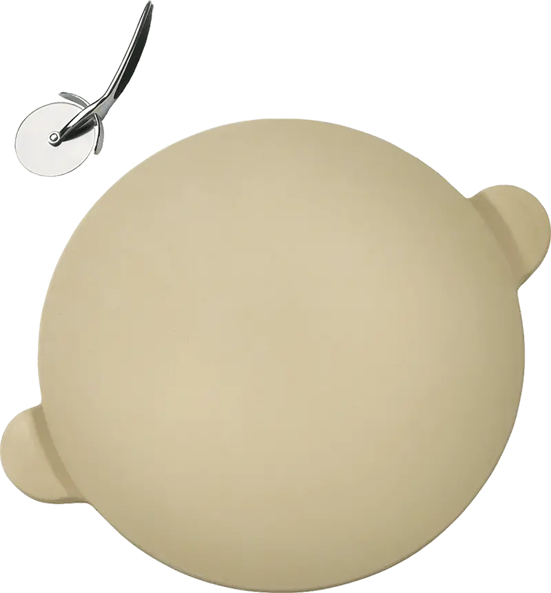 Napoleon Pro 70001 Dual-Function Pizza Stone With Integrated Pizza Wheel 1