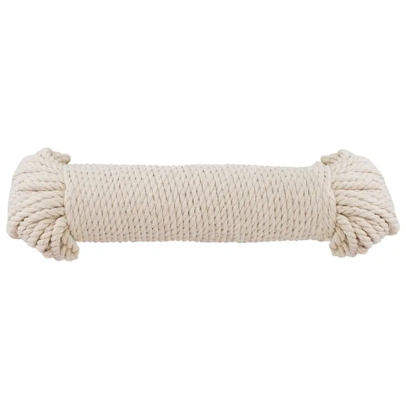 Natural Cotton Twine – 25 Meter Roll, 3 Mm Thick Braided Rope 1