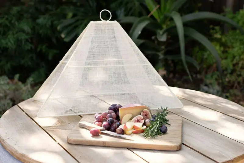 Neepa Hut Collapsible Woven Food Tent – Large Rose Pink 1
