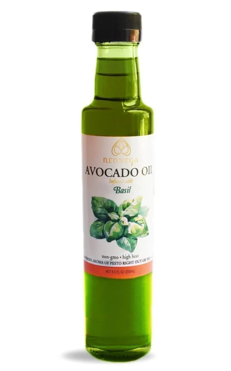 Neomega Basil-Infused Avocado Oil – 8 Oz (250 Ml) 1