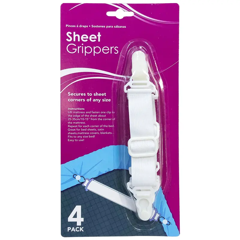 Non-Slip Bed Sheet Grippers (4 Pcs) 1