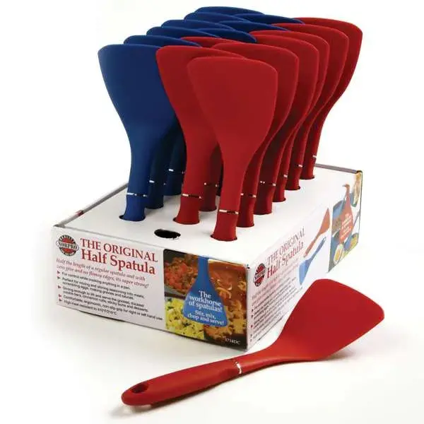 Norpro Flexible Half-Spatula – Heat-Resistant Silicone 1
