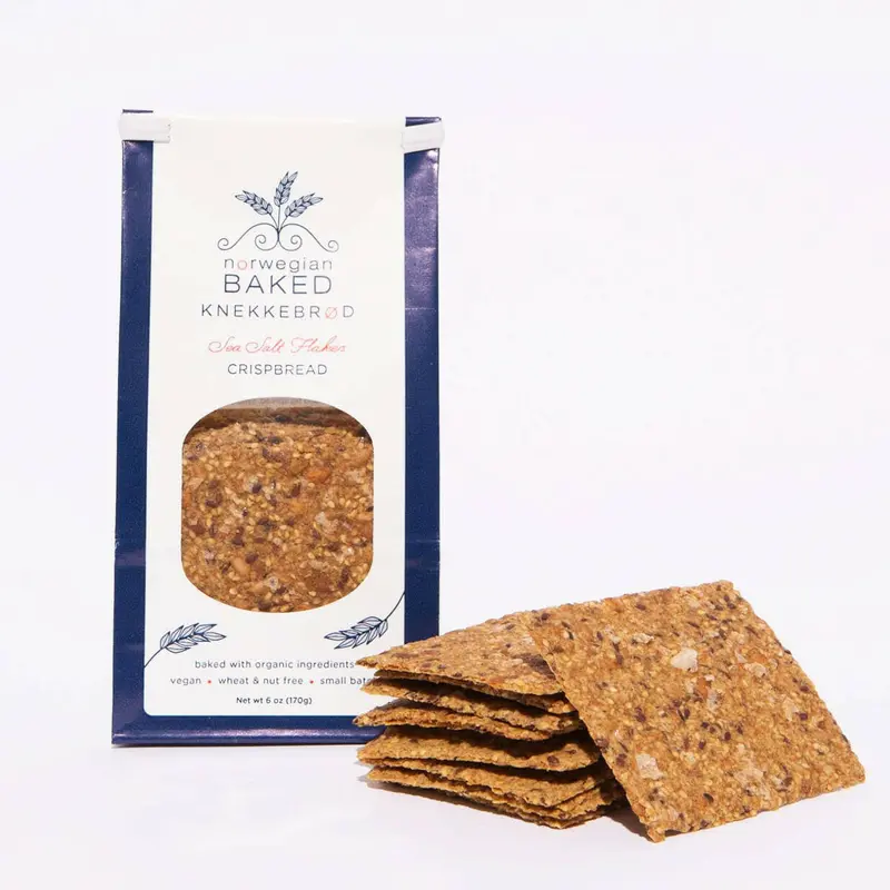 Norwegian Baked Organic Vegan Knekkebrød – Crisp, Whole-Grain Crispbread 1