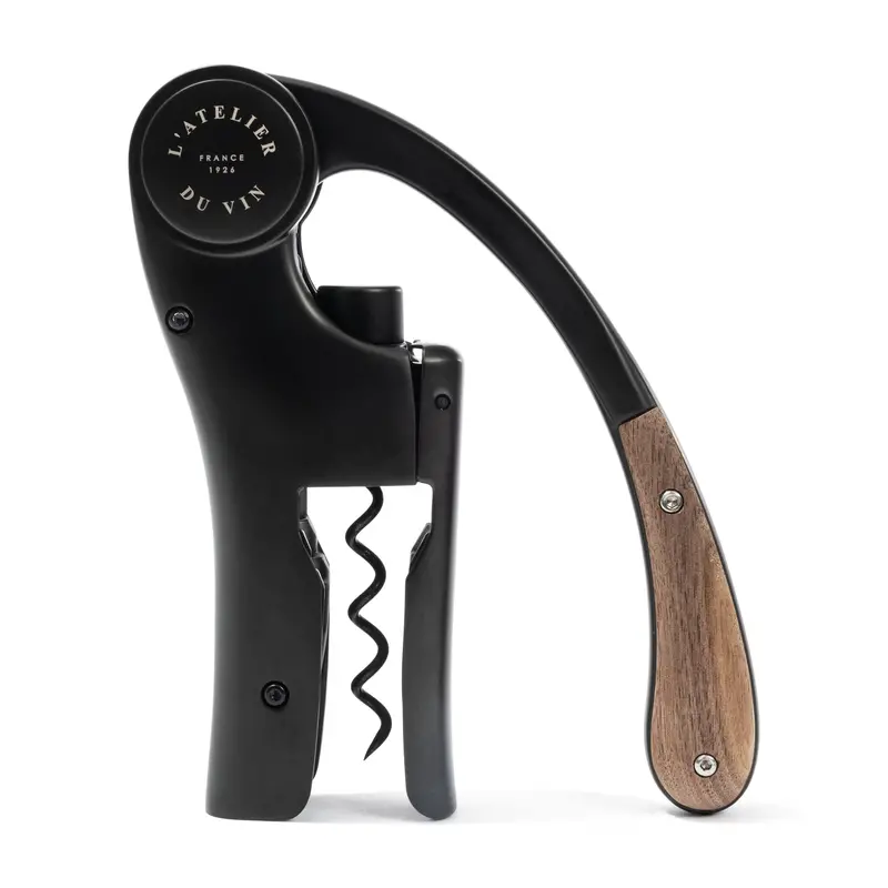 Oeno Motion Wood & Black Lever Opener – L'Atelier Du Vin Craft Collection 1