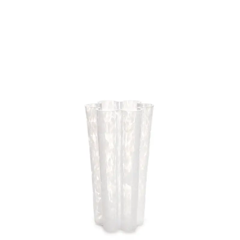 Opaline White Floral Bucket 1